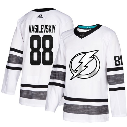 Tampa Bay Lightning Trikot #88 Andrei Vasilevskiy Weiß 2019 All-Star